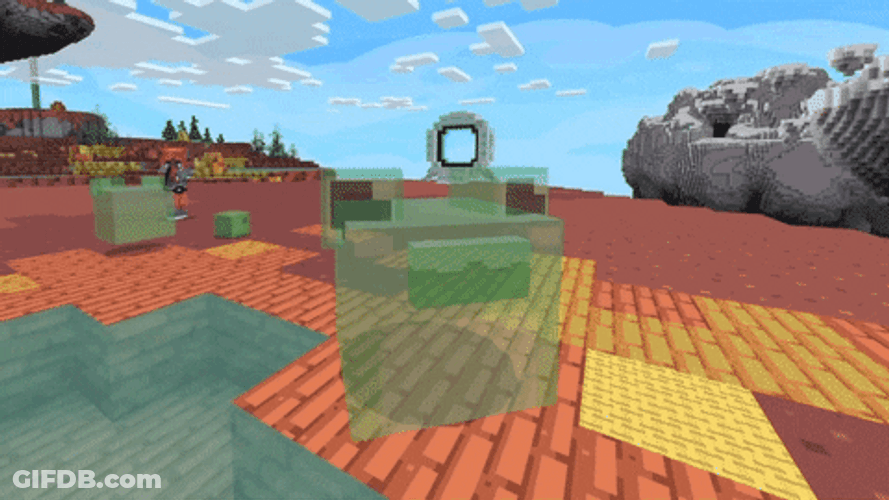 Minecraft Axolotl Jumping GIF