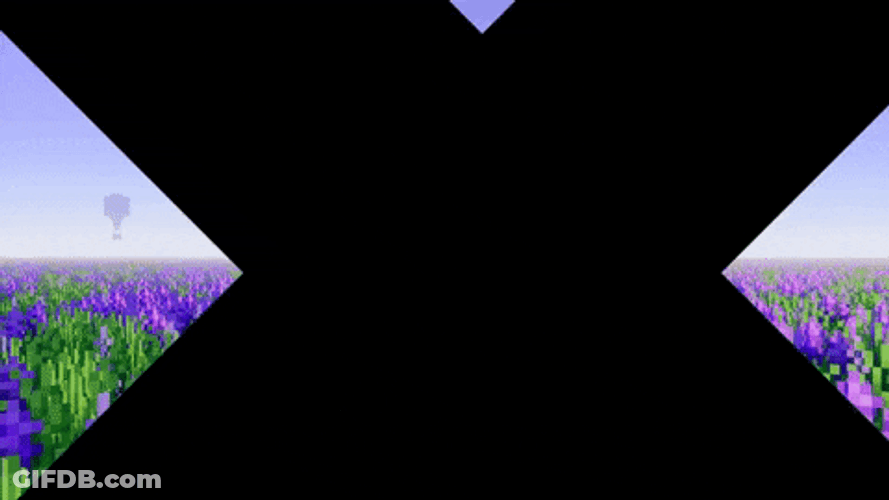 Minecraft Axolotl Lavender Garden GIF