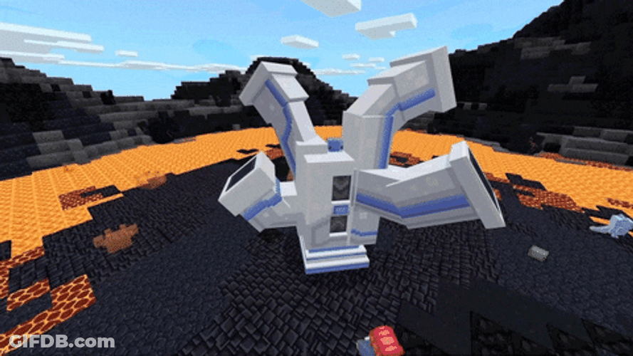 Minecraft Axolotl Mountain Top GIF