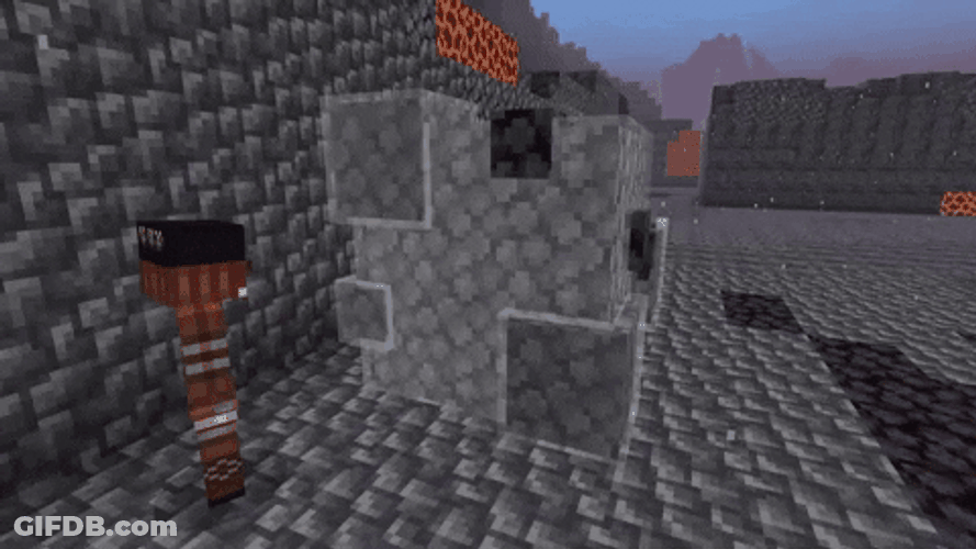 Minecraft Axolotl Snow Fall GIF