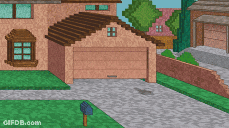 Minecraft Axolotl The Simpsons GIF