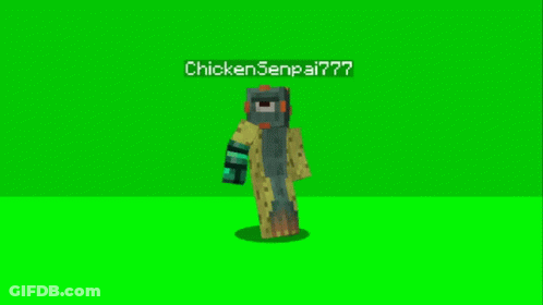 Minecraft Character Chickensenpai777 GIF