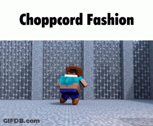 Minecraft Character Dancing Chopcord Fashion GIF