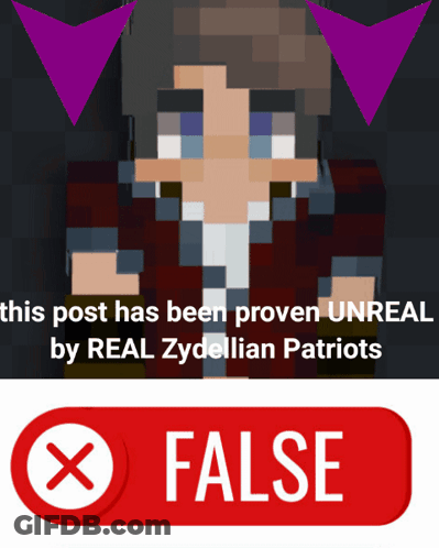 Minecraft Character Next To False Button GIF