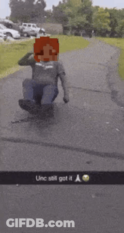 Minecraft Character Riding Skateboard Unc Still Got It GIF