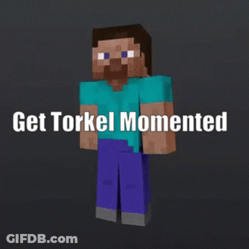 Minecraft Character Saying Get Torkel Momented GIF