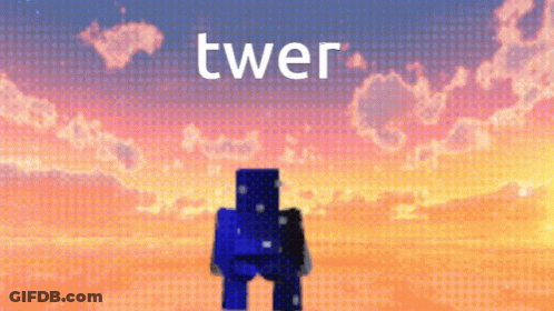 Minecraft Character Standing Sunset Twerp GIF