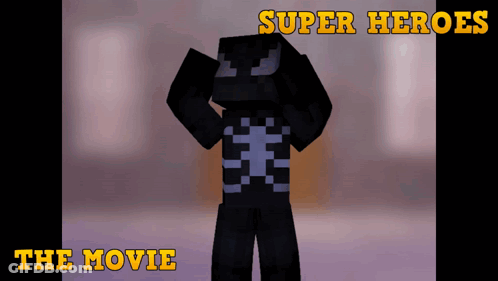 Minecraft Character Super Heroes The Movie GIF