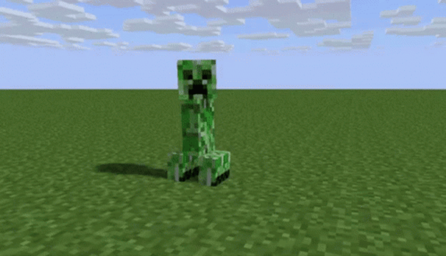 Minecraft Creeper Explosion GIF
