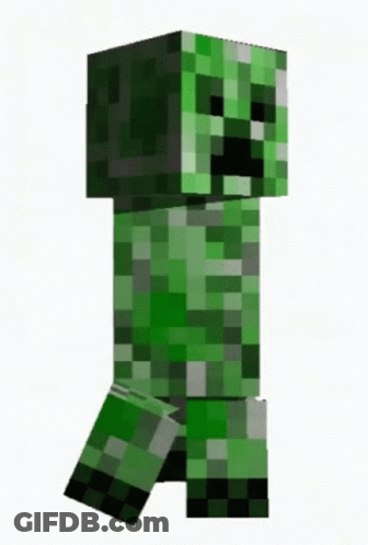Minecraft Creeper Standing GIF