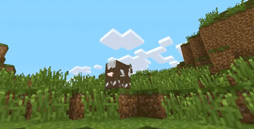 Minecraft Daisy Cow GIF