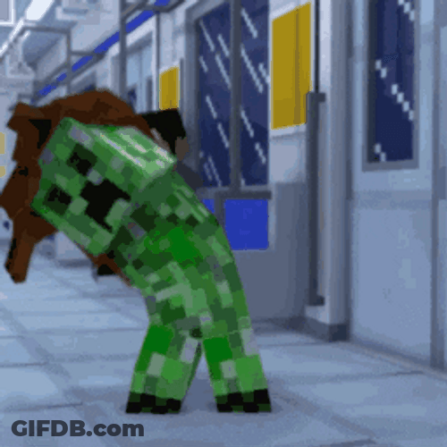 Minecraft Dancing Creeper GIF