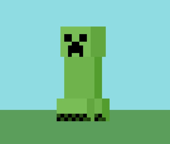 Minecraft Explosion Creeper GIF