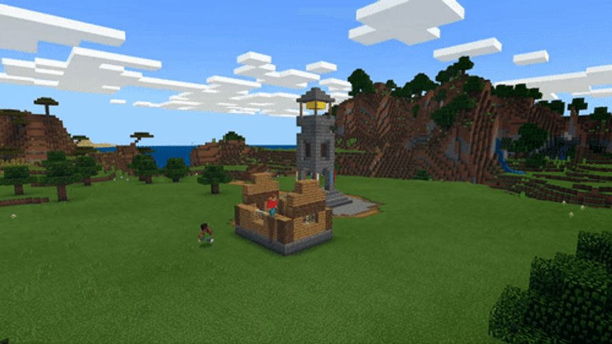 Minecraft Farm Houses GIF