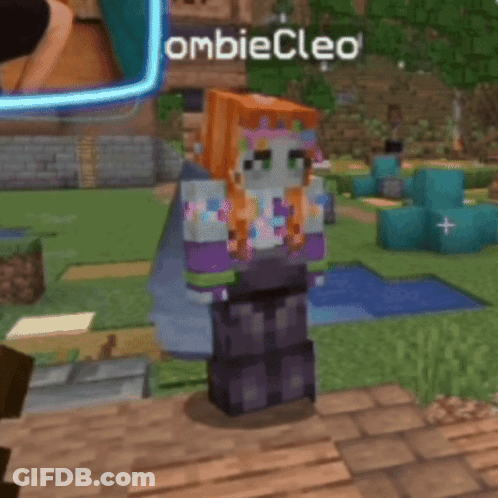 Minecraft Girl Named Nbiecleo GIF