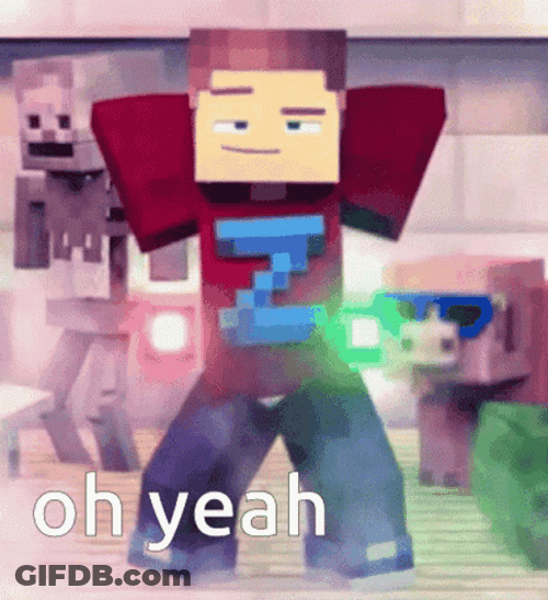 Minecraft Groovy Oh Yeah GIF