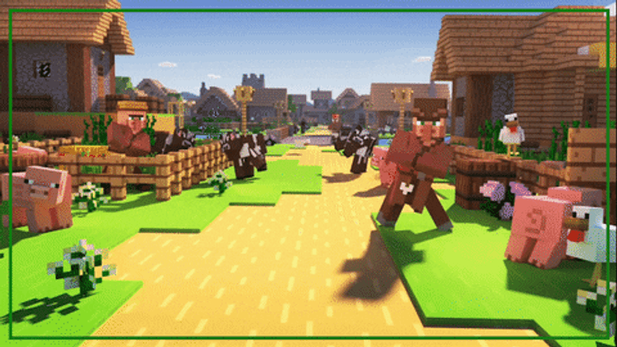 Minecraft Happy Farm GIF