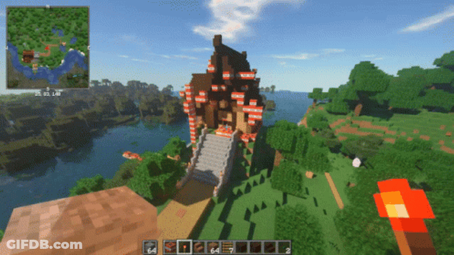 Minecraft Home Explosion Meme GIF