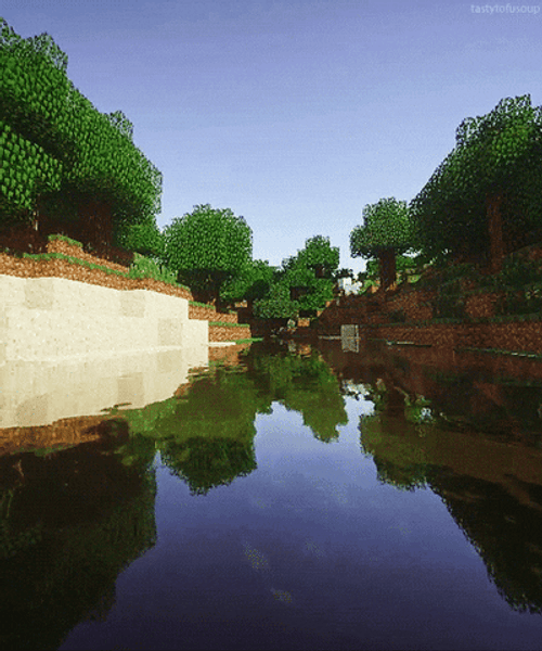 Minecraft Lake Shade GIF