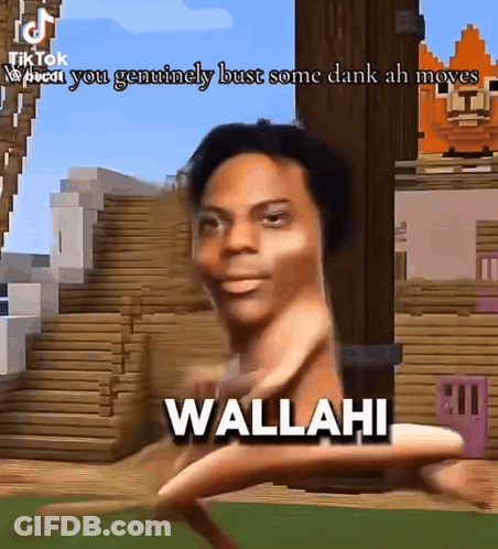 Minecraft Man Talking About Genuinely Bust Some Dank Ah Moves GIF