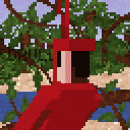 Minecraft Meme Bumping On The Tree GIF
