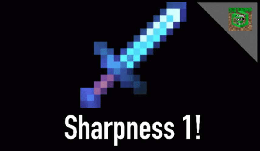 Minecraft Meme Sharpness 1 Sword GIF