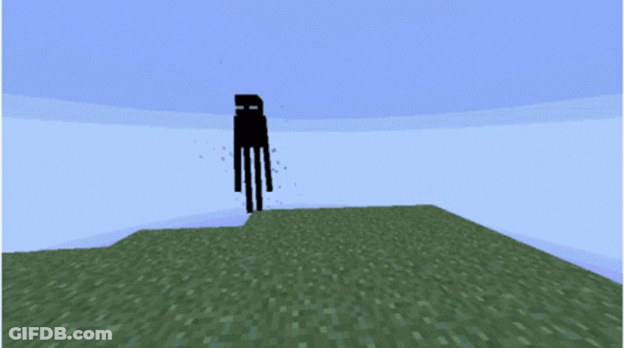Minecraft Mob Enderman Teleport GIF