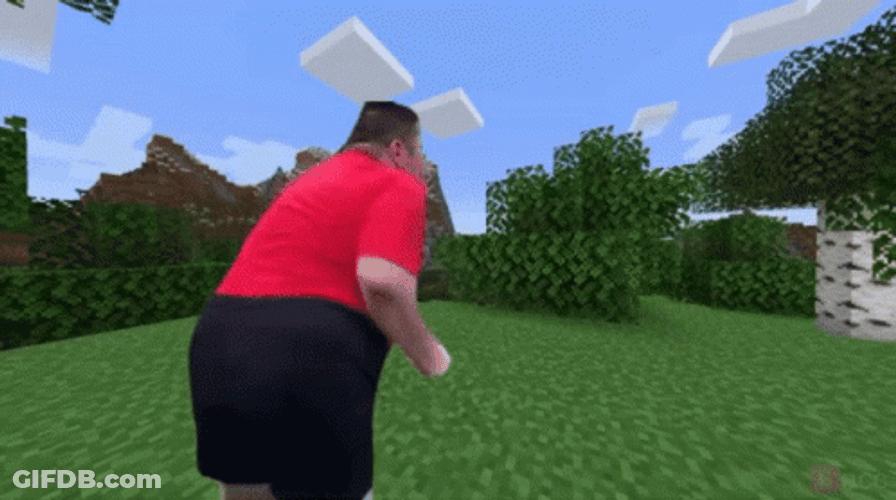 Minecraft Nikocado Avocado Walking GIF