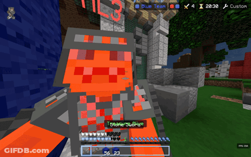 Minecraft Player Named Tostone GIF