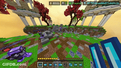 Minecraft Purple Vehicle Screenshot GIF