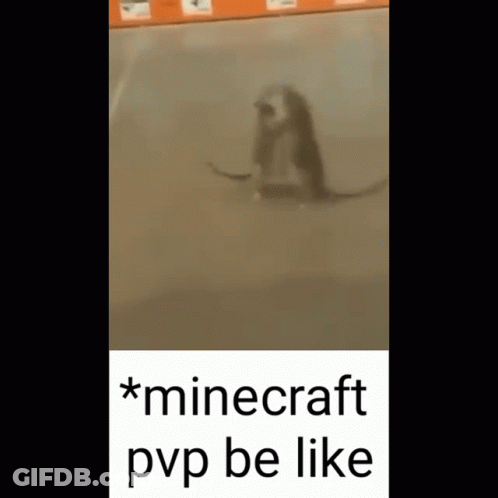 Minecraft PvP Be Like GIF