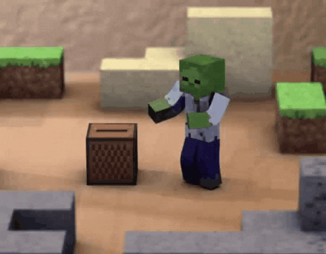 Minecraft Slamacow Zombie GIF