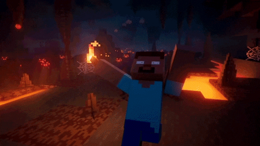 Minecraft Steve Running GIF