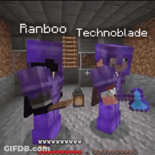 Minecraft Technoblade And Ranboo Together GIF