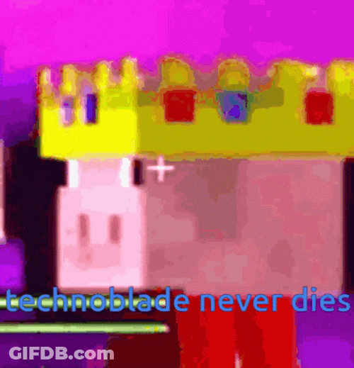 Minecraft Technoblade In Close Up Look GIF