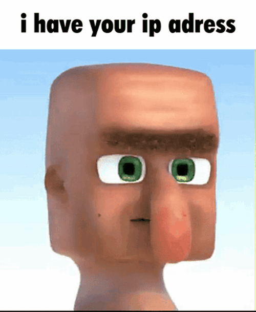 Minecraft Villager I Have Your IP Address GIF