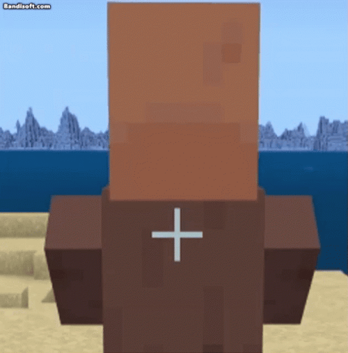 Minecraft Villager Looking GIF