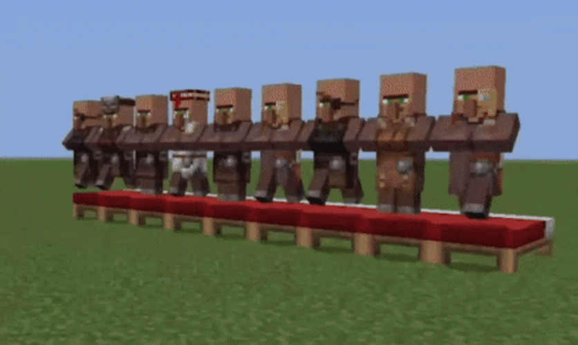 Minecraft Villager Military Guard GIF