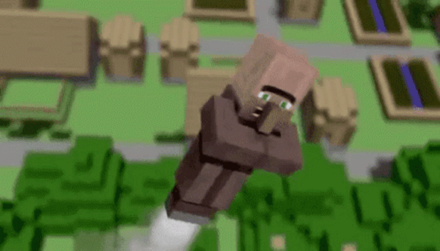 Minecraft Villager Takeover GIF