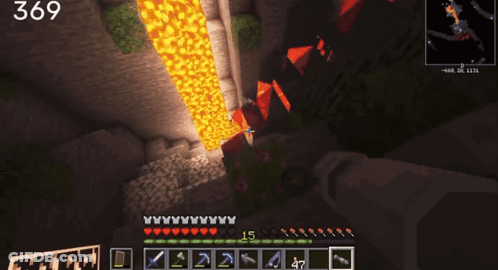Minecraft You Died Screen GIF