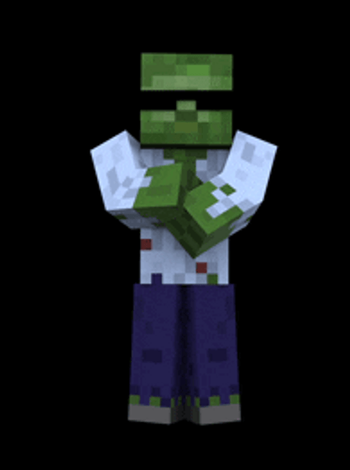 Minecraft Zombie Gangnam Style GIF