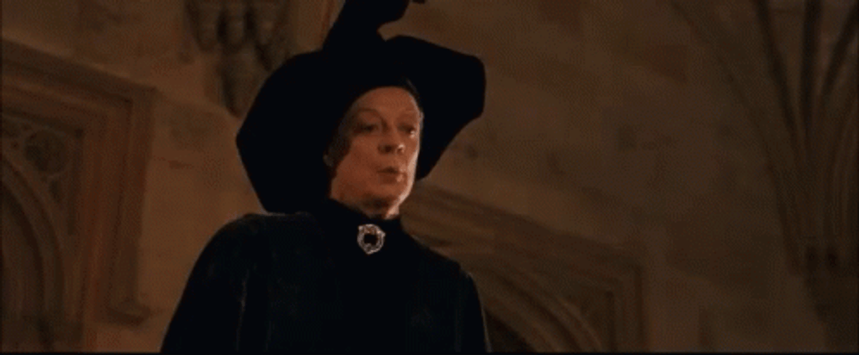 Minerva McGonagall Frustrated Walking Away GIF