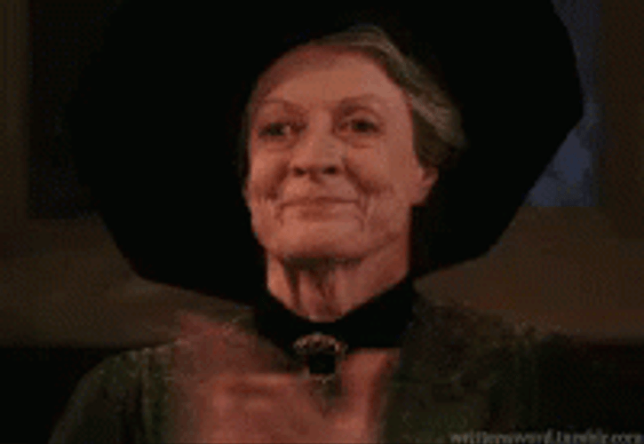 Minerva McGonagall Harry Potter Applauding GIF