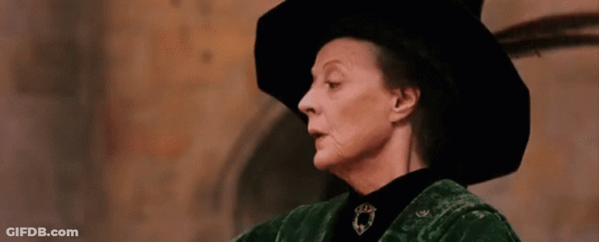 Minerva McGonagall Harry Potter Movie GIF