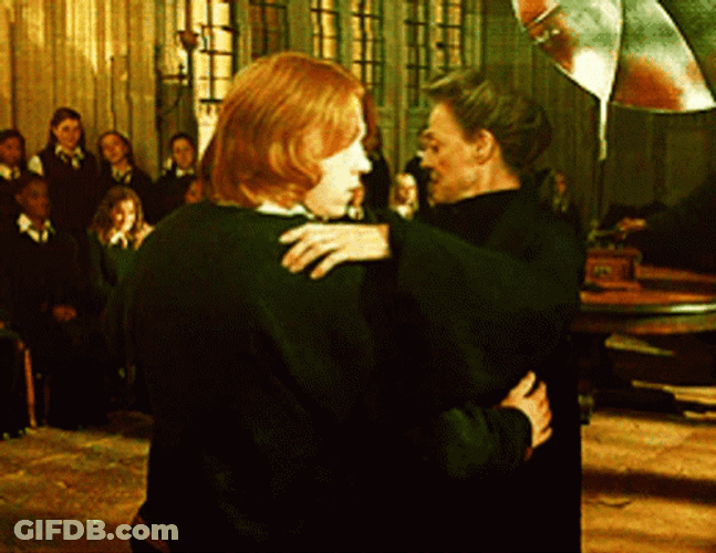 Minerva McGonagall Ron Weasley Awkward Dance GIF