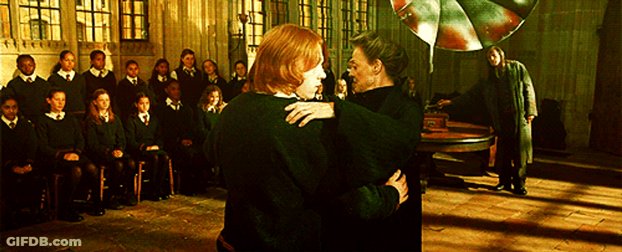 Minerva McGonagall Ron Weasley Dancing GIF