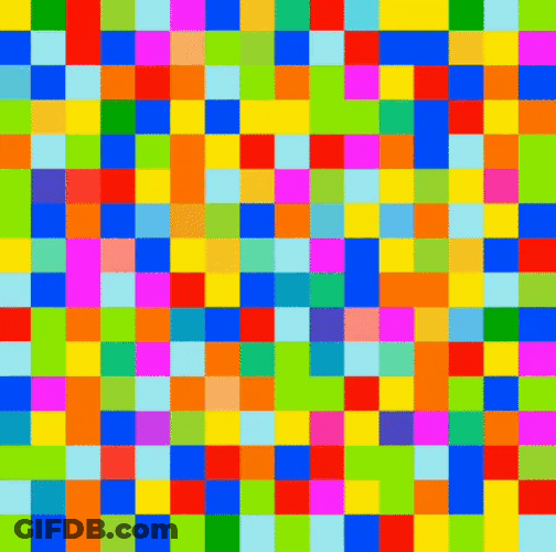 Mini Boxes Colorful Optical Illusion GIF