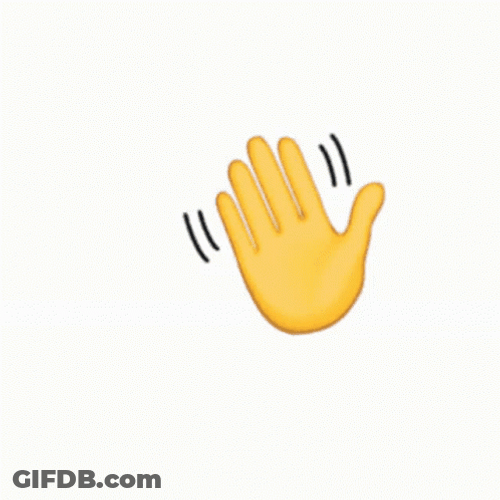 Mini Cartoon Hand Waving GIF