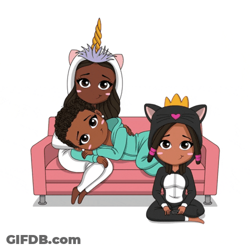 Mini Friends Cute Happy New Year GIF