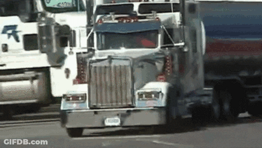 Mini Gas Tanker Arriving GIF